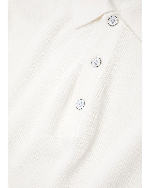 Rag & Bone White Harvey Cotton-blend Polo Shirt for men