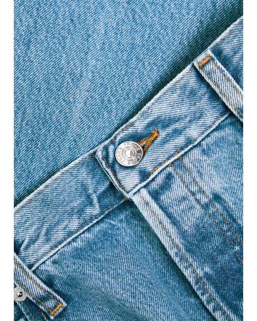 FRAME Blue The Loose Wide-Leg Jeans