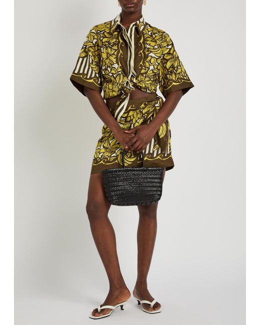 ALÉMAIS White Mona Printed Hemp Shirt