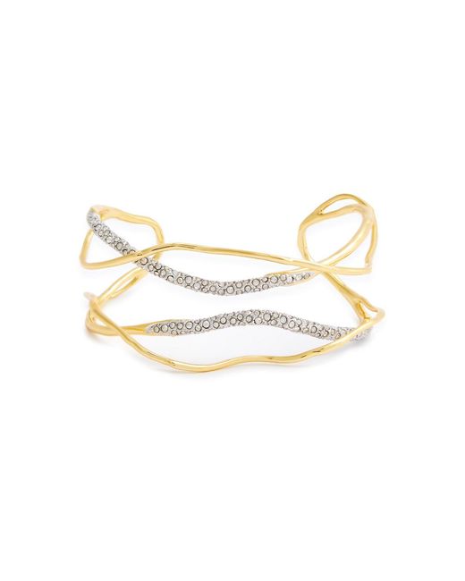 Alexis White Solanales 14kt -plated Cuff