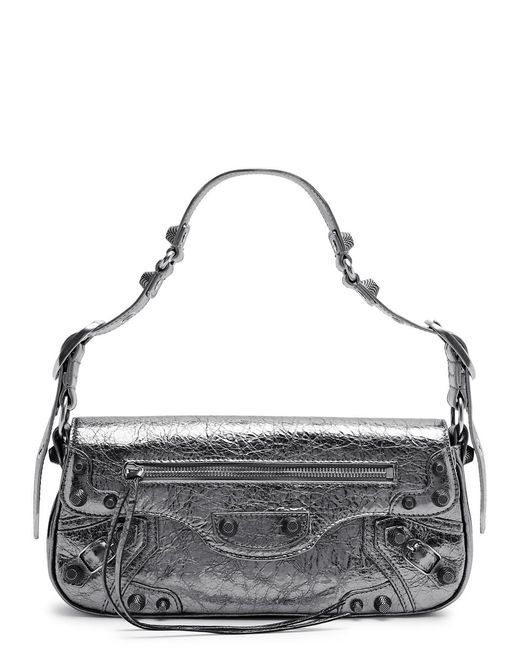 Balenciaga Metallic Le Cagole Sling Small Leather Shoulder Bag