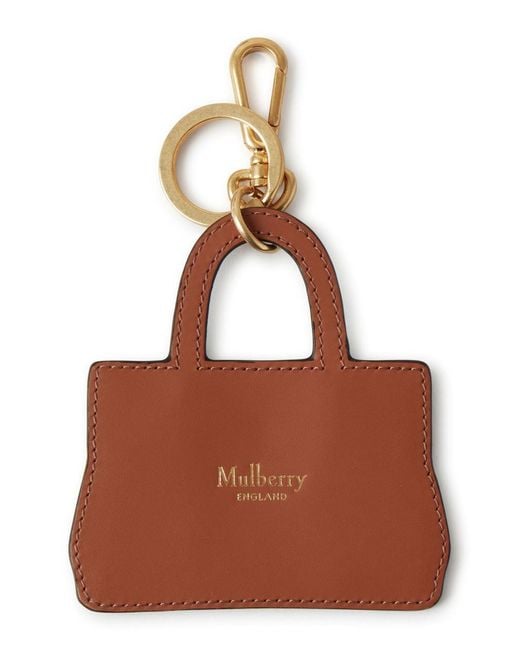 Mulberry Brown Bayswater Leather Bag Charm
