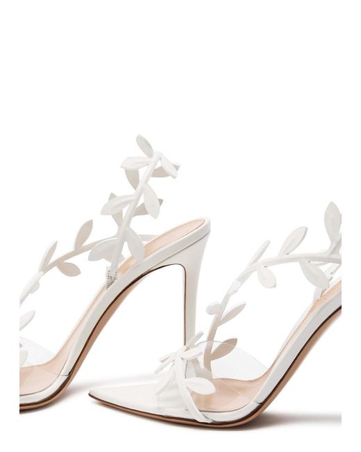 Gianvito Rossi White Flavia 105 Embellished Sandals
