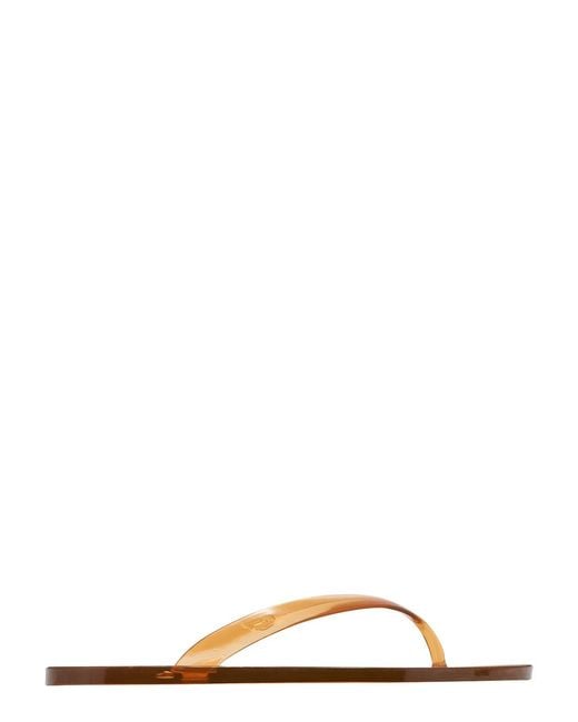 Ancient Greek Sandals Brown Jelly Flip Flops
