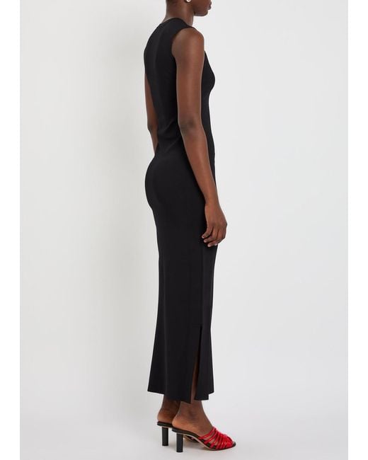 Stella McCartney Black Close-Knit Maxi Dress