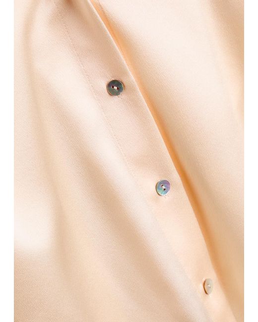 Vince Pink Silk-Satin Shirt