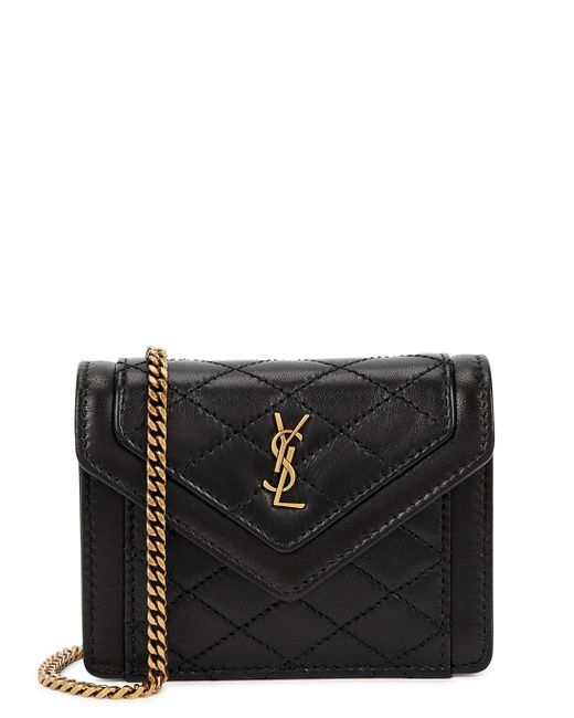 saint laurent mini leather gaby cross body bag