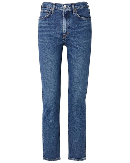 Agolde Denim Merrel Blue Straight-leg Jeans - Lyst