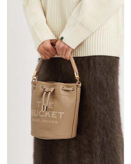 Marc Jacobs Natural The Bucket Leather Bucket Bag