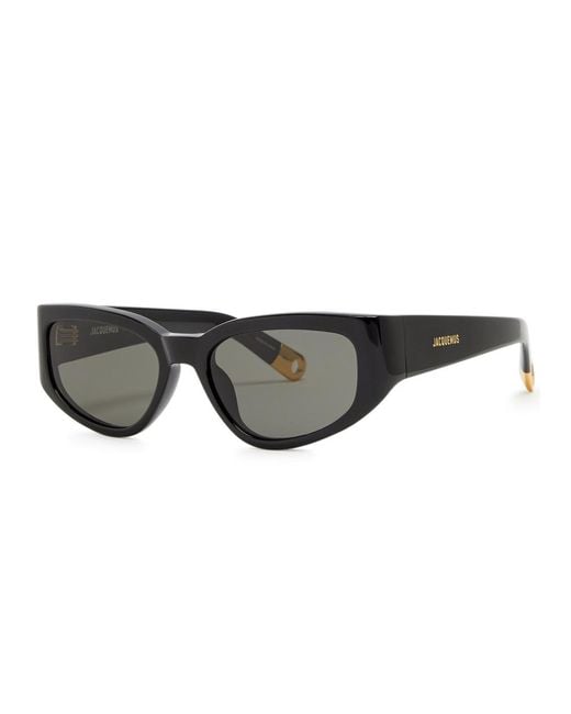 Linda Farrow Black Jacquemus X Gala Cat-eye Sunglasses