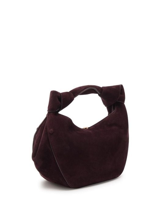 Gabriela Hearst Brown Antonia Mini Suede Top Handle Bag