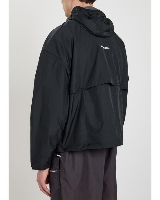 MKI Miyuki-Zoku Black Hyperlight Wind Logo Nylon-Blend Jacket for men