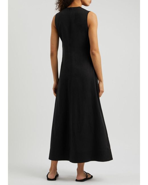 Totême  Black Woven Maxi Dress