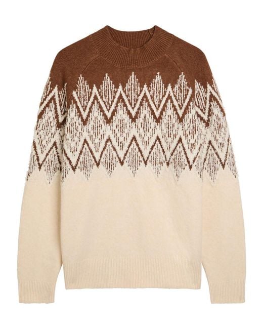 Varley Natural Siren 2.0 Fair Isle Knit Jumper