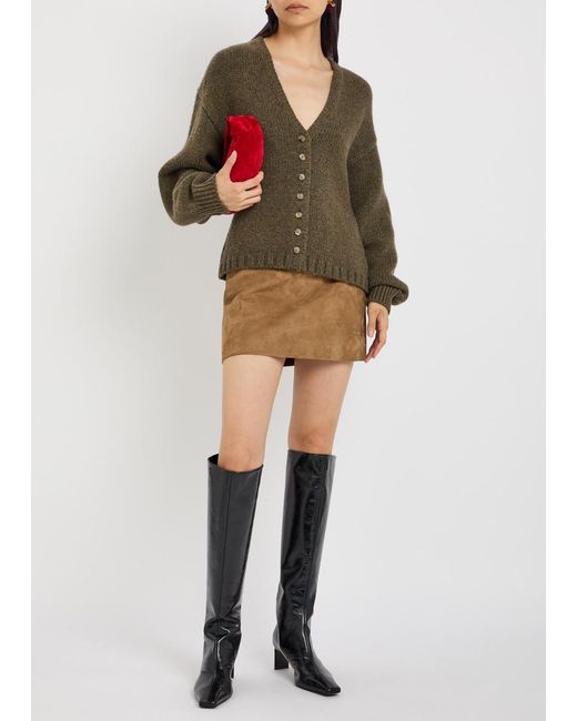 Khaite Green Axel Cashmere Cardigan