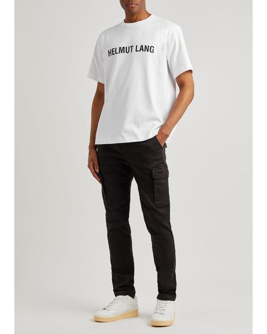 Helmut Lang White Core Logo-print Cotton T-shirt for men