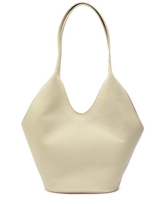 Aesther Ekme Natural Phantom Grained Leather Bucket Bag