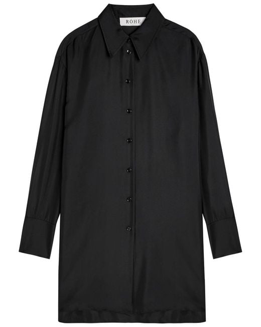 Rohe Black Silk Shirt