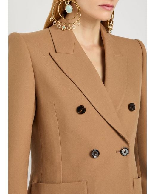Chloé Natural Double-Breasted Wool Blazer