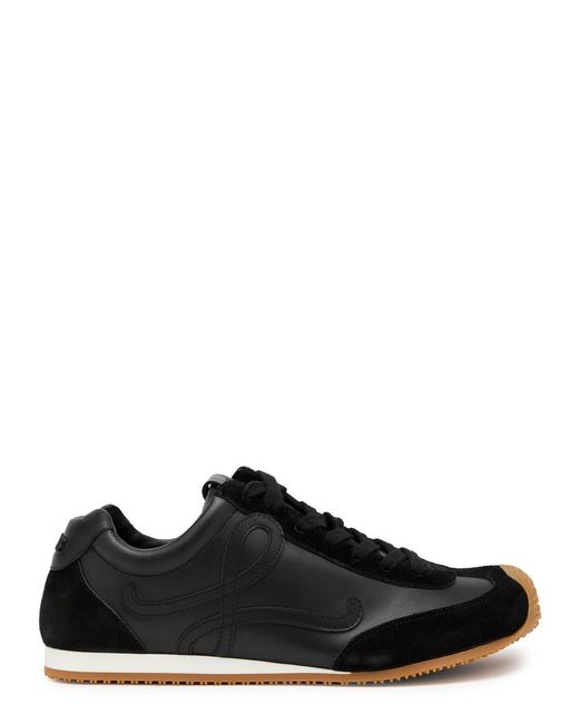 Loewe Black Ballet Runner 2.0 Panelled Leather Sneakers