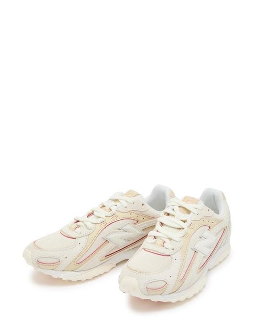 New Balance White 204L Panelled Suede Sneakers