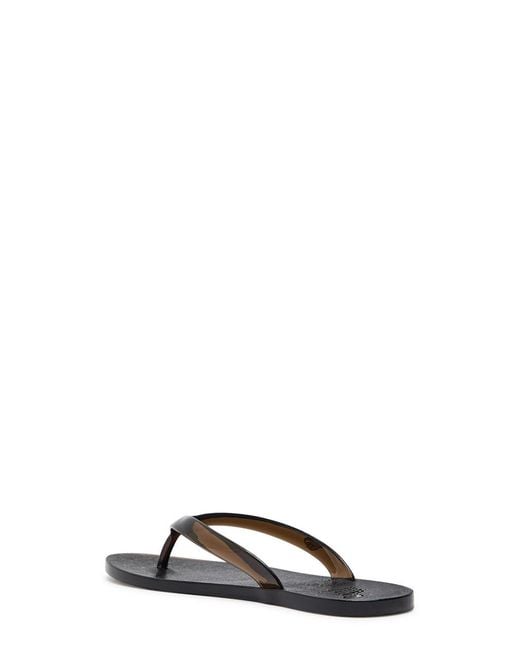 Ancient Greek Sandals Black Jelly Flip Flops