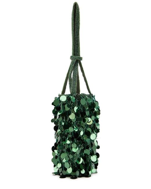 Anya Hindmarch Green Filippo Berio Embellished Top Handle Bag