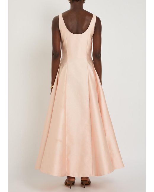 BERNADETTE Pink Charles Woven Gown
