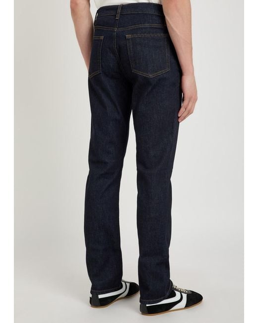 FRAME Blue Modern Straight-Leg Jeans for men