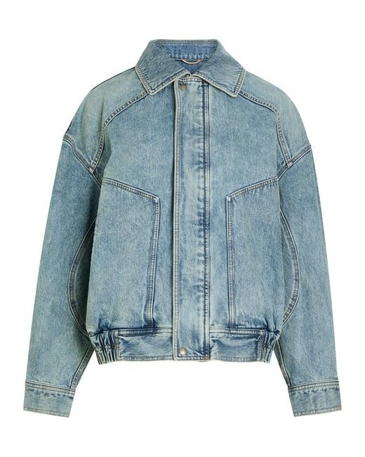 Saint Laurent Blue Panelled Jacket