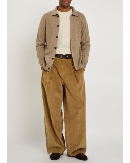 Sunspel Brown Wool Cardigan for men