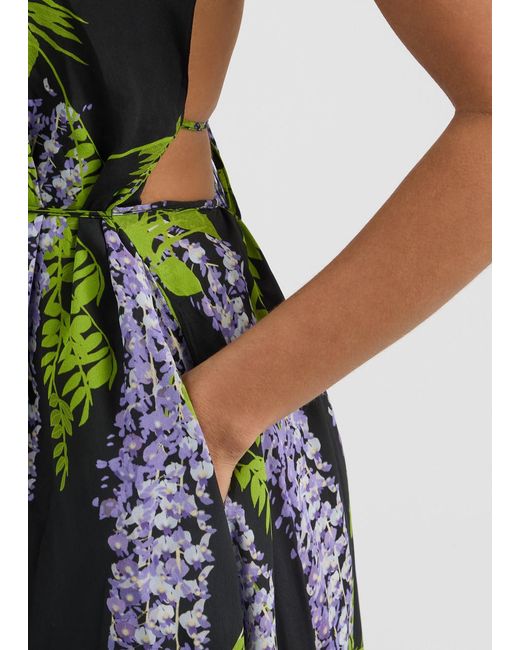 BERNADETTE Green Frannie Floral-Print Maxi Dress