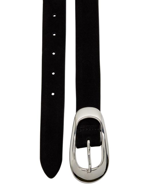 Andersons Black Suede Belt