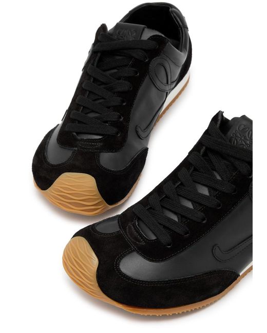 Loewe Black Ballet Runner 2.0 Panelled Leather Sneakers