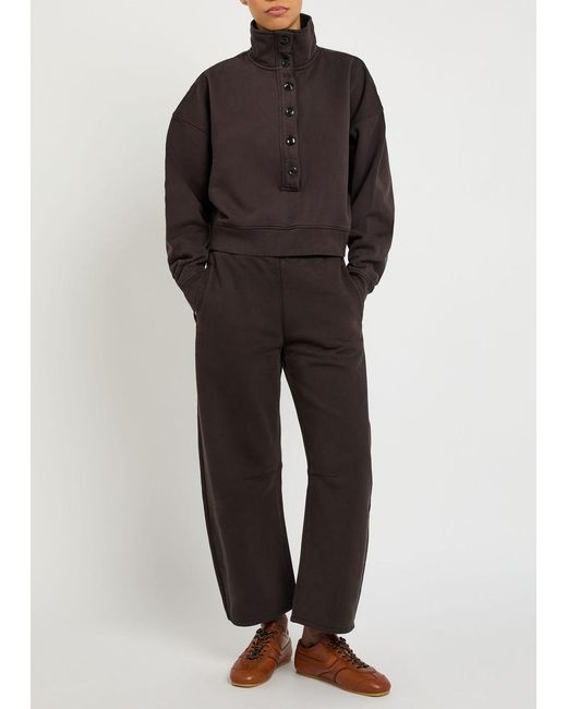 Citizens of Humanity Gray Miro Barrel-Leg Cotton Sweatpants
