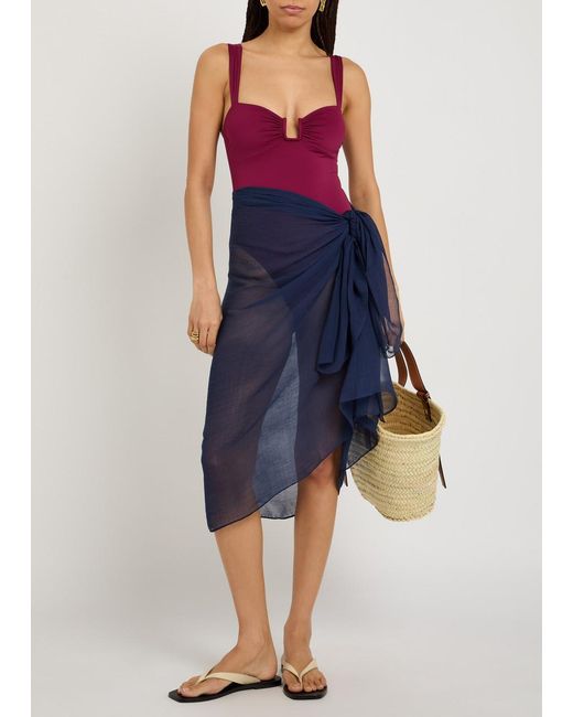 Away That Day Red Cannes Swimsuit