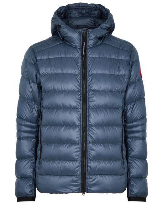 Canada Goose Blue Crofton Quilted Shell Jacket for men