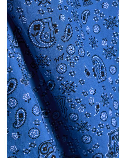 Damson Madder Blue Cressida Paisley Cotton Top