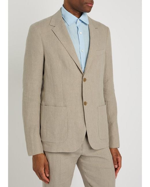 Sunspel Natural Linen Blazer for men