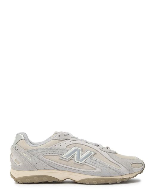 New Balance White 204L Panelled Suede Sneakers
