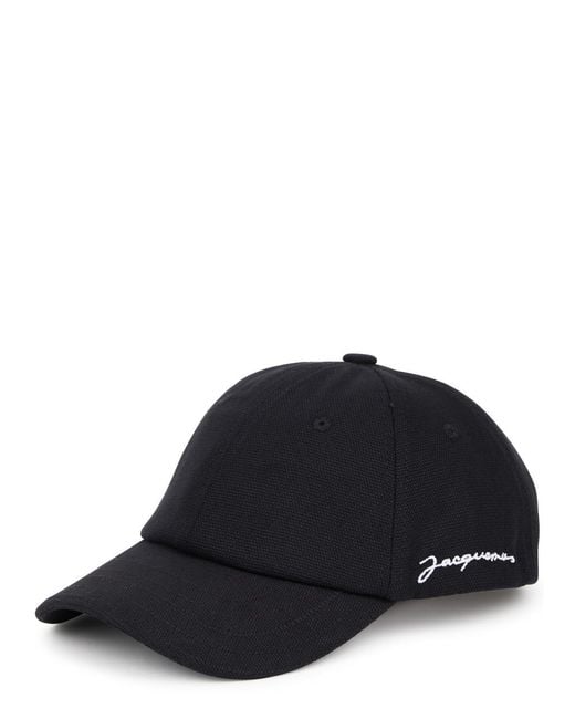 Jacquemus Black La Casquette Cotton Cap