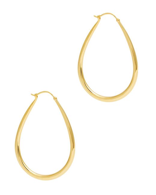 Daphine Metallic Louise 18Kt-Plated Hoop Earrings