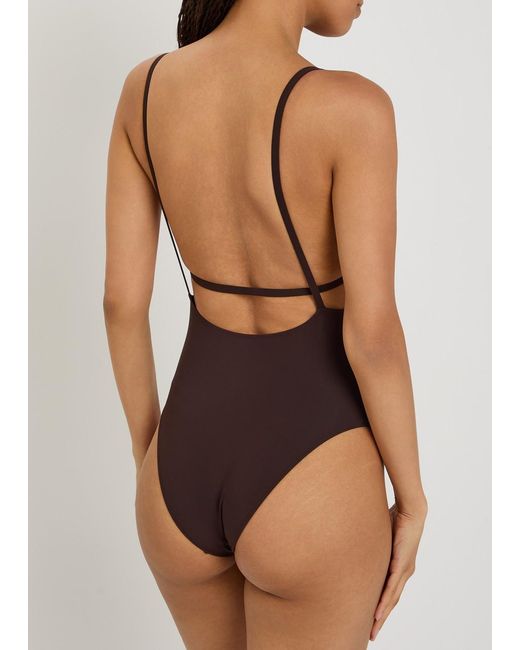 Lido Brown Tre Swimsuit