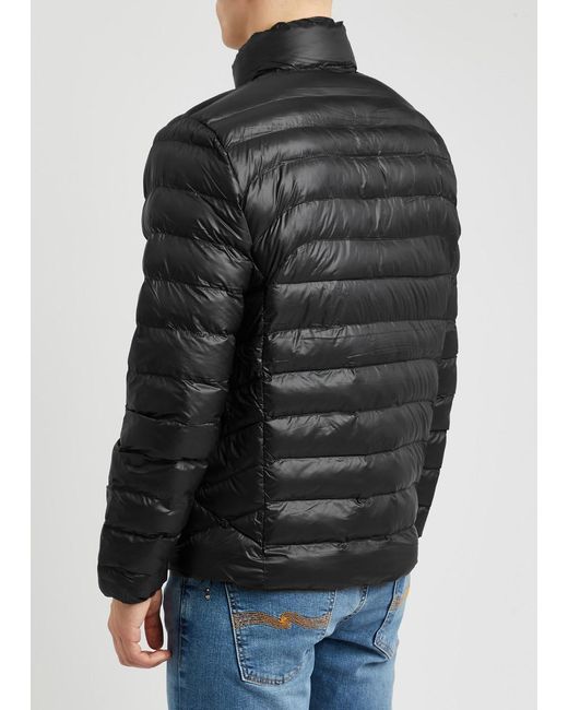 Polo Ralph Lauren Black Logo Quilted Shell Jacket for men