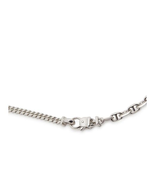Tom Wood White Rue Sterling Chain Necklace for men