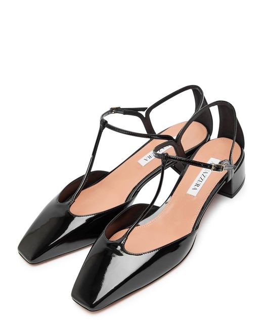 Aquazzura Black Sorbonne 35 Patent Leather Pumps