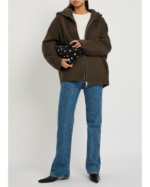 Khaite Brown Dolem Hooded Wool Jacket