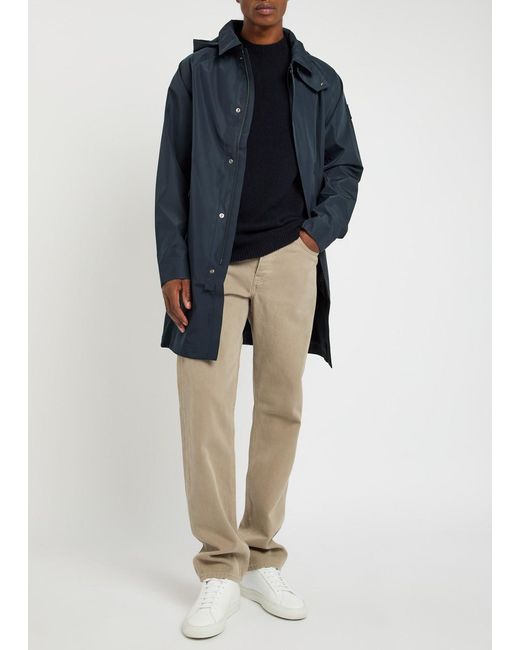 Belstaff Blue Force Hooded Tritech Shell Coat for men