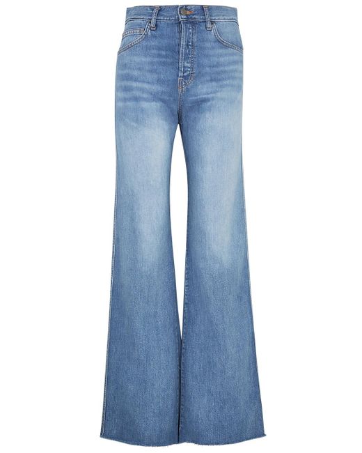 Veronica Beard Denim Taylor Blue Wide-leg Jeans | Lyst