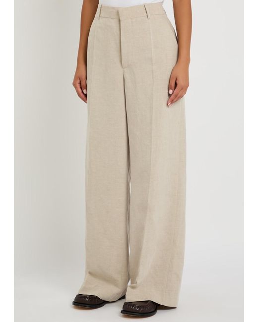 J.W. Anderson Natural Tailored Cotton And Linen-Blend Trousers